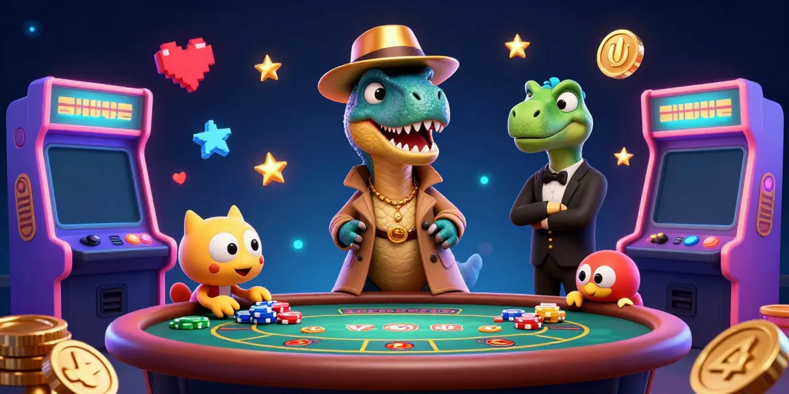 Play exciting games at FLY 88 with a vibrant casino atmosphere featuring unique characters.