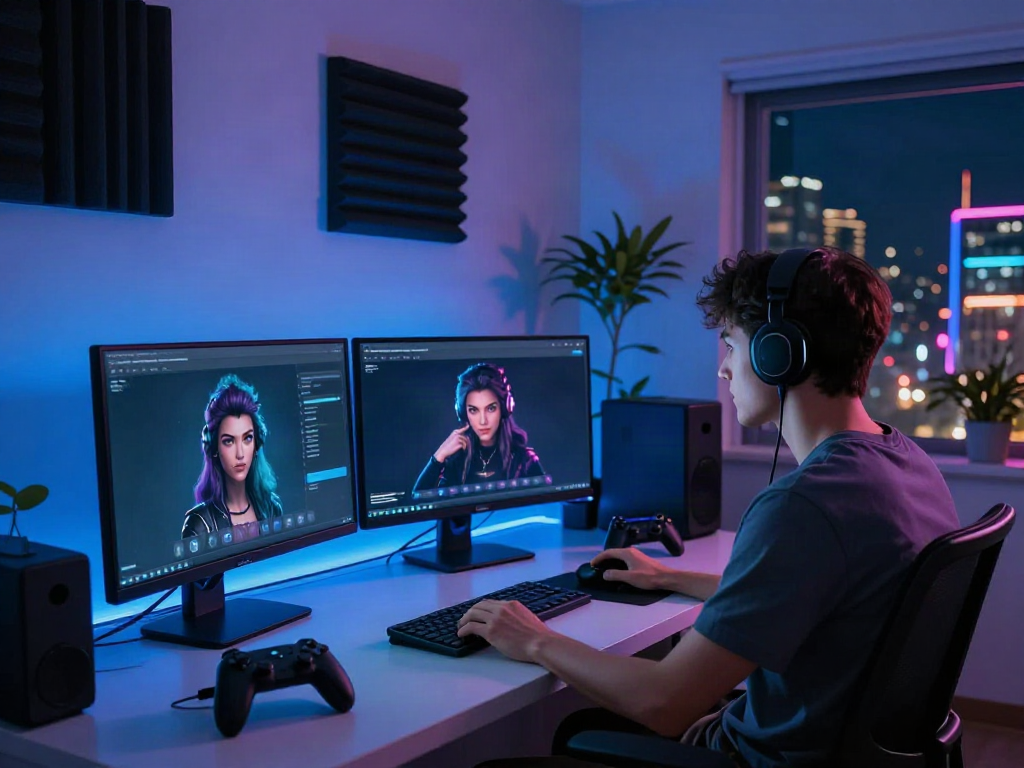 Engaging snapshot of NSFW AI chat experience showcasing user interacting with diverse character avatars.